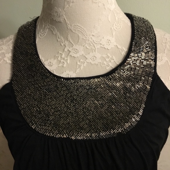 Guess Beaded Collared Bubble Tunic Top S ❤️ - Picture 2 of 5